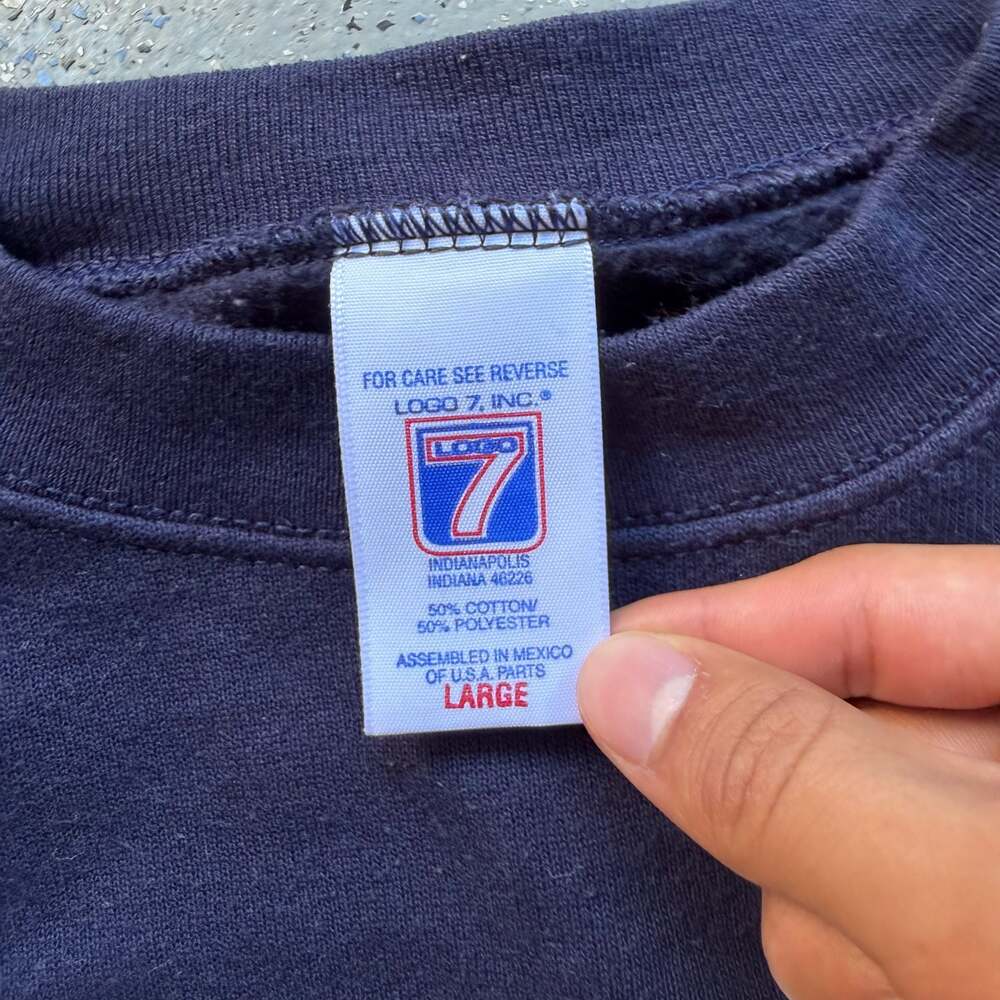 Vintage 90s Logo 7 Denver Broncos Back to Back Super Bowl XXXIII Champions Sweat - Picture 4 of 7
